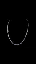 Round Brilliant Diamond Tennis Necklace