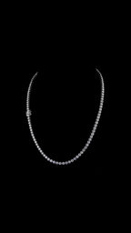 Round Brilliant Diamond Tennis Necklace