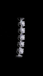 Round Brilliant Diamond Tennis Necklace