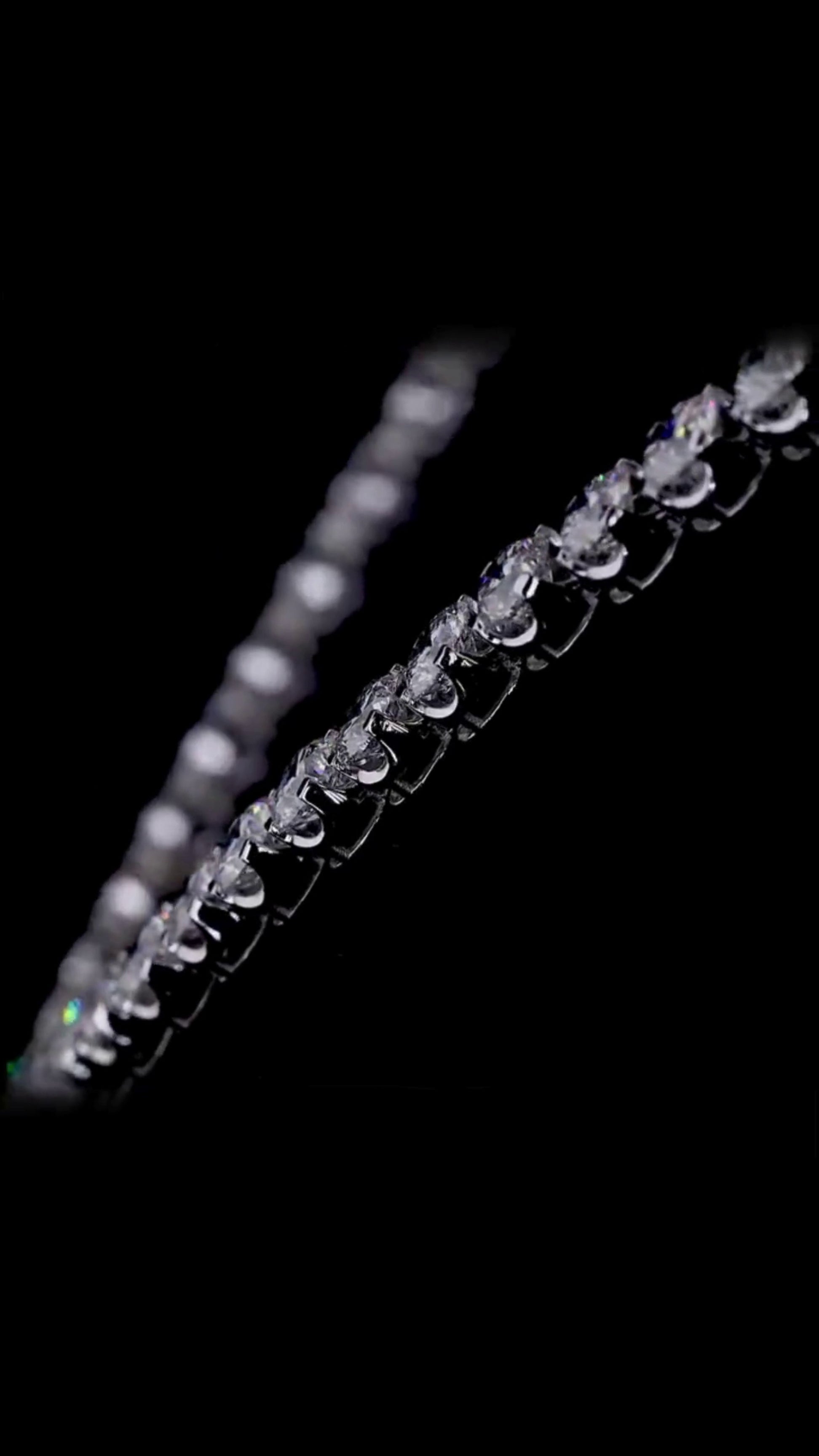 Round Brilliant Diamond Tennis Necklace