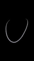 Classic Round Diamond Tennis Necklace