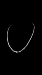 Classic Round Diamond Tennis Necklace