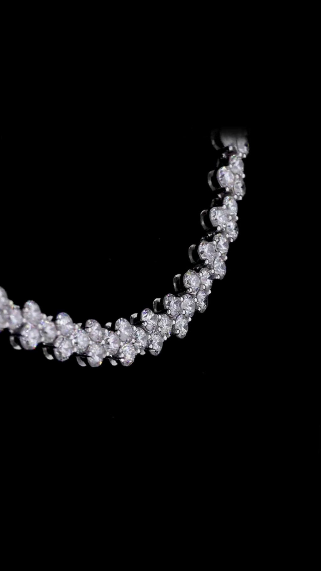 Classic Round Diamond Tennis Necklace