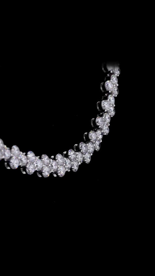 Classic Round Diamond Tennis Necklace
