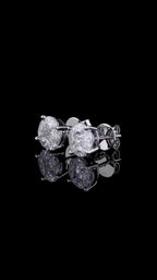 Illusion Cluster Diamond Stud Earrings