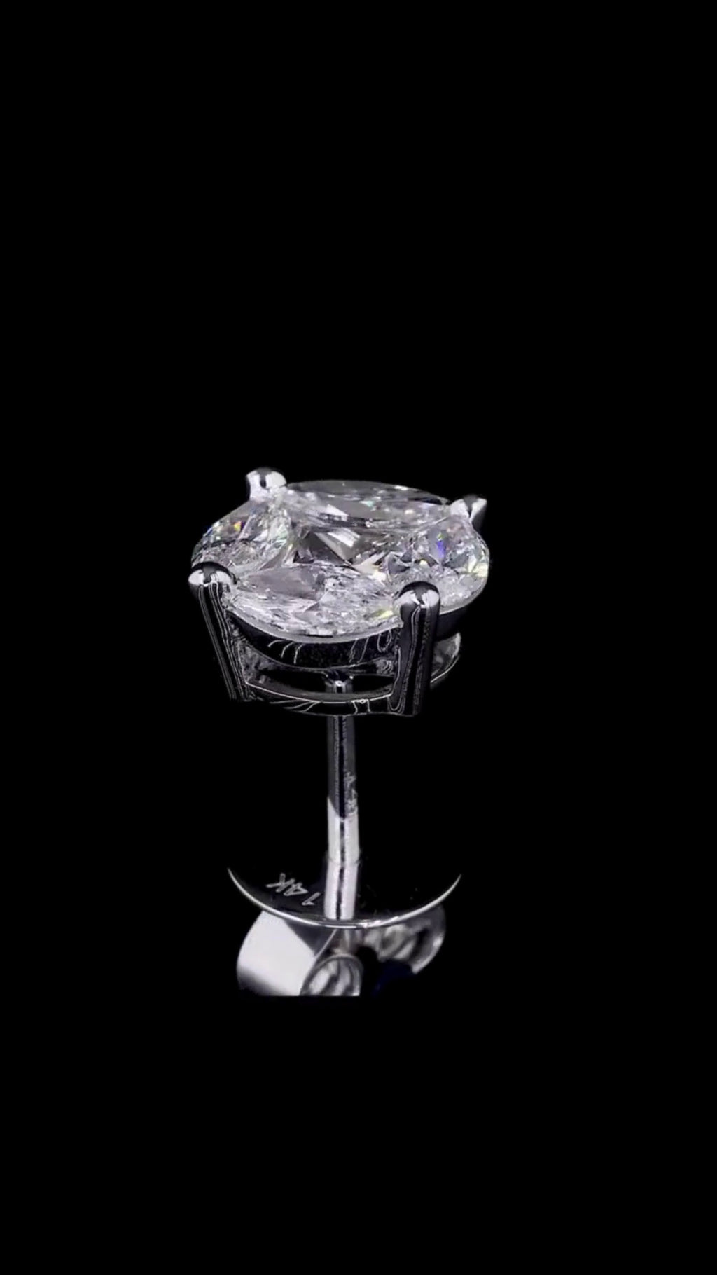 Illusion Cluster Diamond Stud Earrings