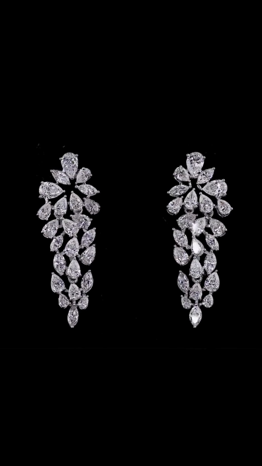 Aurora Cascade Diamond Earrings - 14996