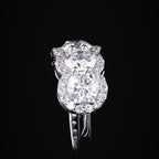 Royal Trinity Halo Ring