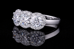 Royal Trinity Halo Ring