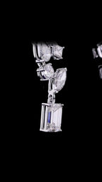 Multi-Shape Diamond Cluster Statement Earrings | 6.44 CT Lab Grown | 6 Diamond Shapes