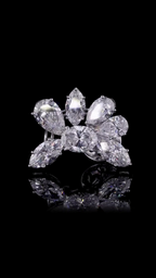 Floral Cluster Diamond Statement Earrings