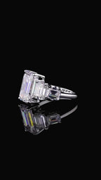 Regal Emerald Trinity Ring