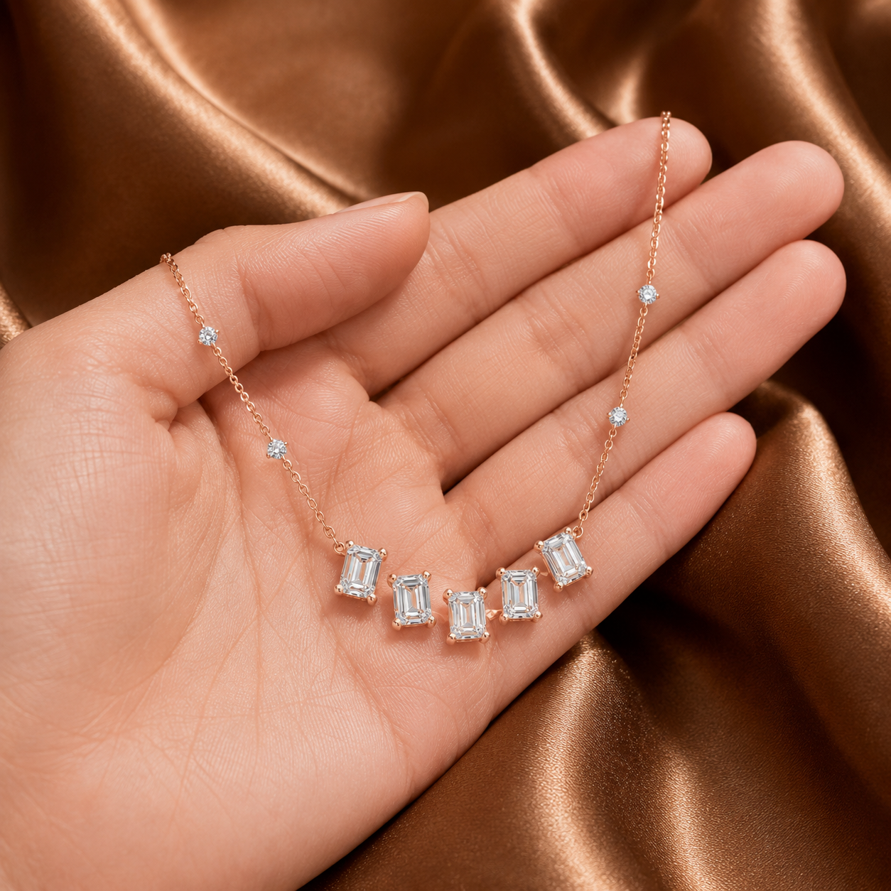 5 Stone Unity Necklace