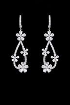 Blossom Drop Diamond Earrings