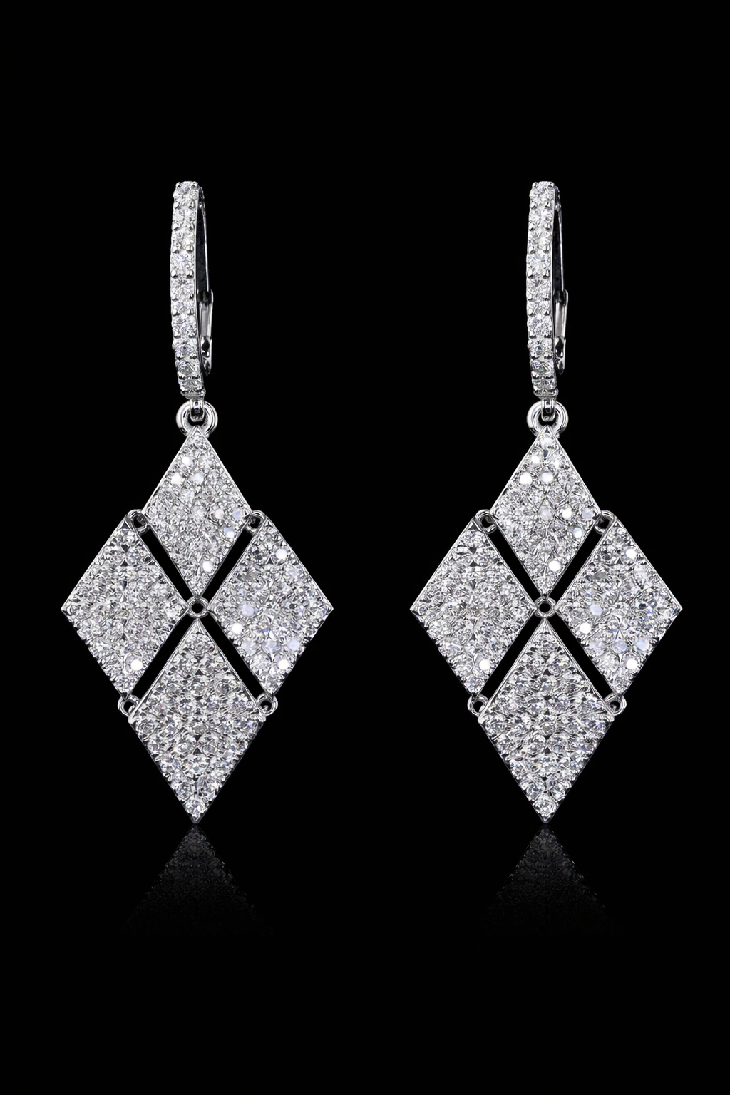 Prism Diamond Drop Earrings