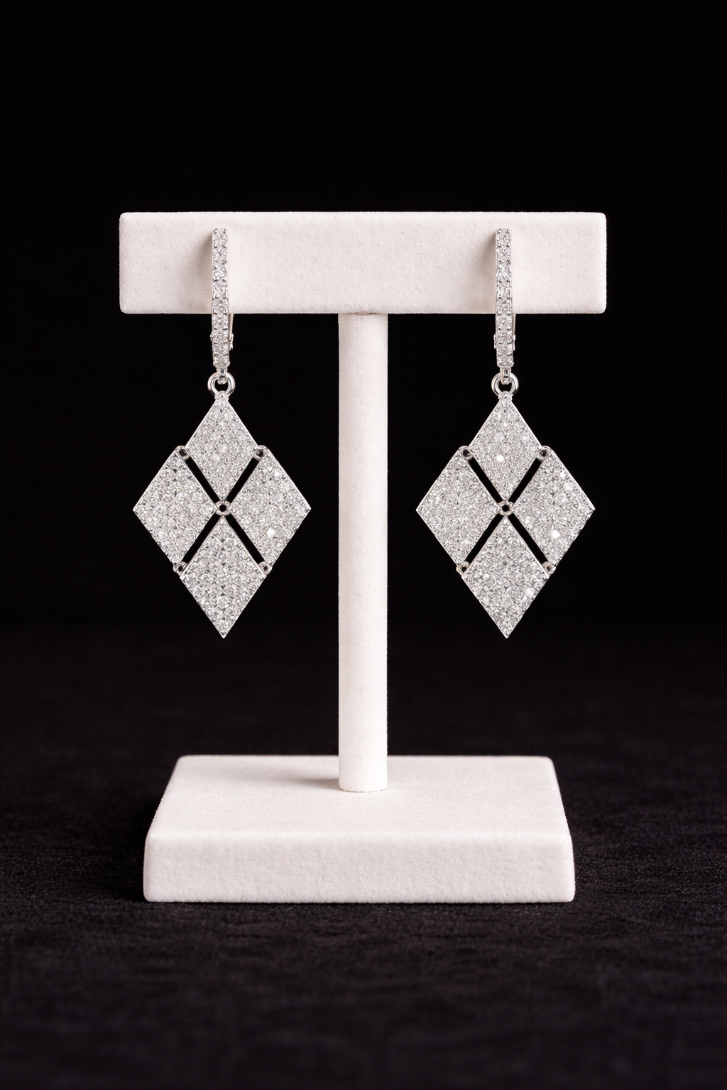 Prism Diamond Drop Earrings