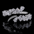 Alternating Princess and Round Diamond Band