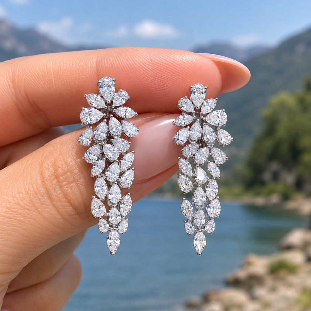 Aurora Cascade Diamond Earrings