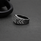 Black Gold Men's Lab Grown Diamond Ring