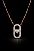 Eternal Link Heart Diamond Pendant Necklace