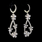 Blossom Drop Diamond Earrings