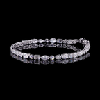 Multi-Shape Diamond Tennis Bracelet | 14.21 CT Lab Grown | 10KT–18KT Gold & Silver