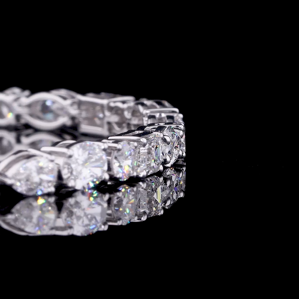 Multi-Shape Diamond Tennis Bracelet | 14.21 CT Lab Grown | 10KT–18KT Gold & Silver