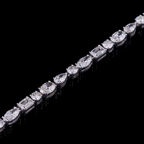 Multi-Shape Diamond Tennis Bracelet | 14.21 CT Lab Grown | 10KT–18KT Gold & Silver