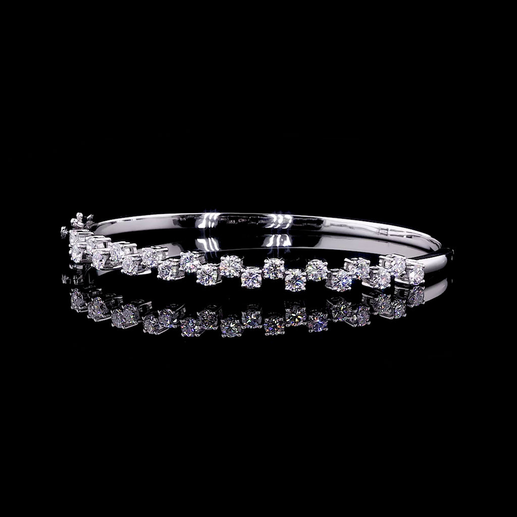 Diamond Tennis Bangle Bracelet