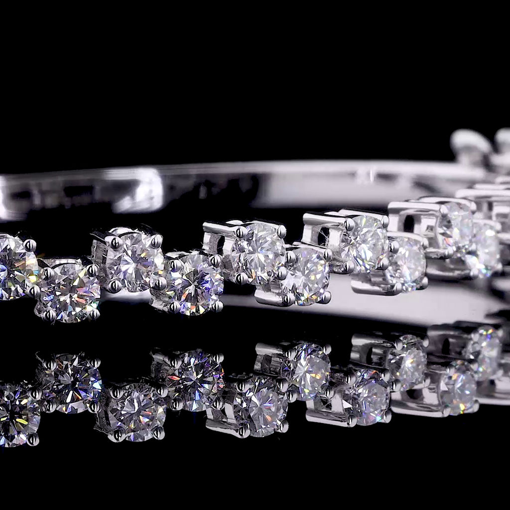 Diamond Tennis Bangle Bracelet