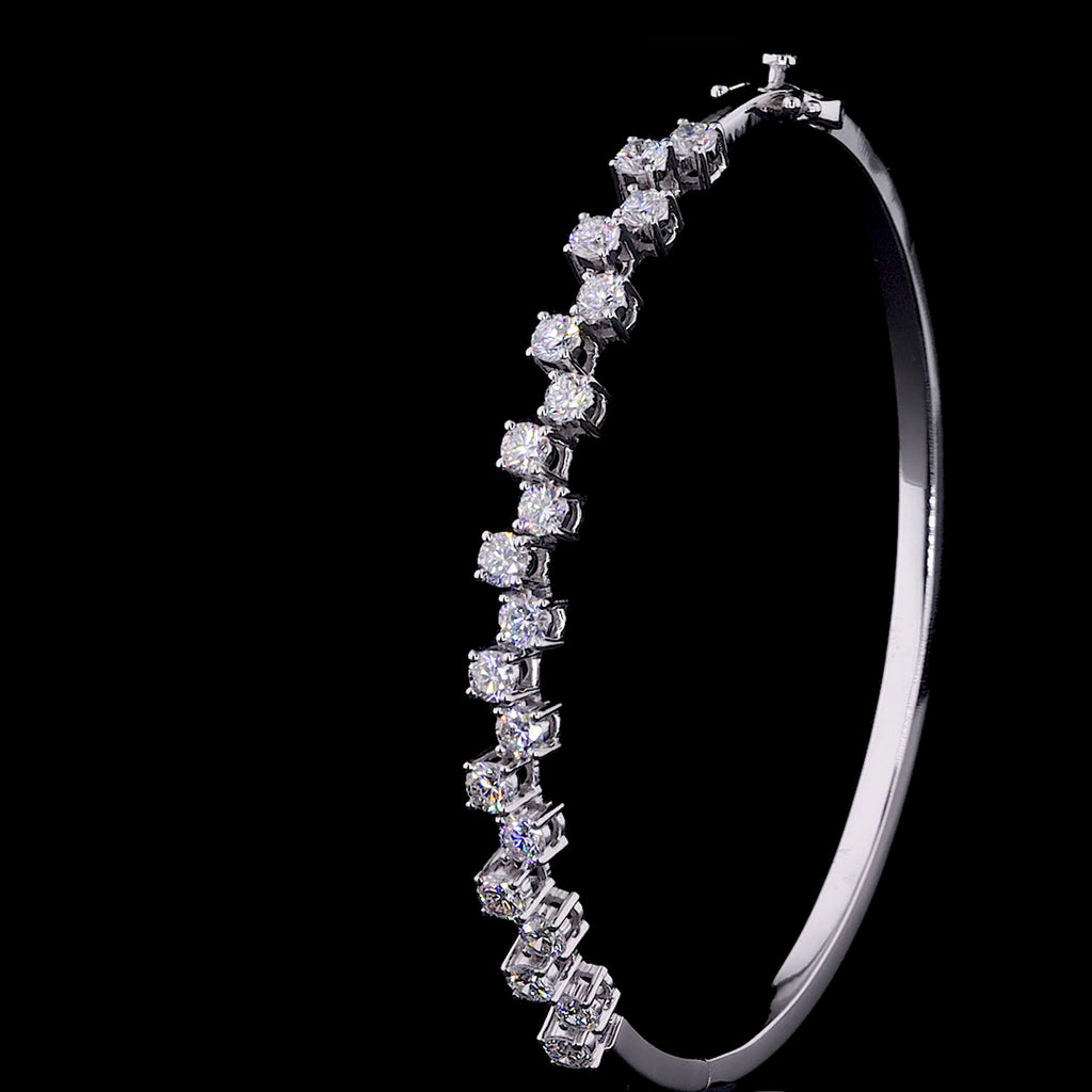 Diamond Tennis Bangle Bracelet