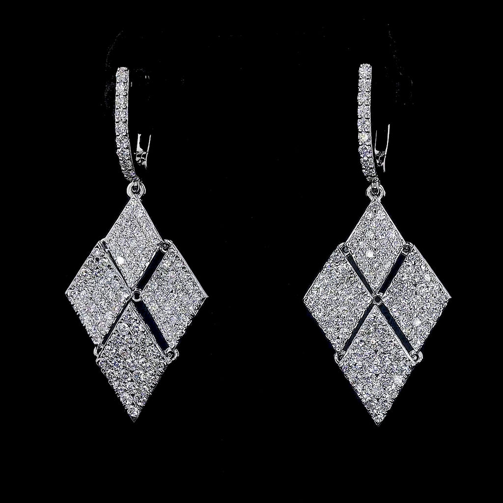 Prism Diamond Drop Earrings
