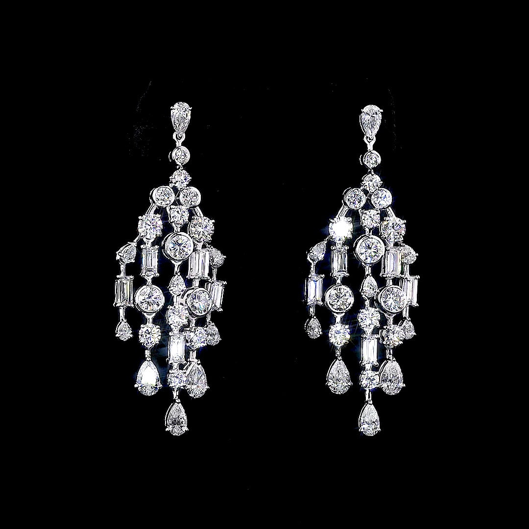 Royal Chandelier Diamond Earrings