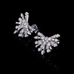 Diamond Starburst Stud Earrings