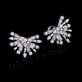 Diamond Starburst Stud Earrings