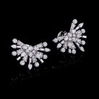 Diamond Starburst Stud Earrings