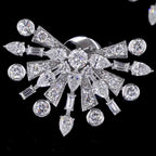 Diamond Starburst Stud Earrings