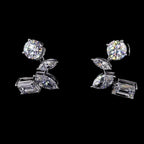 Multi-Shape Diamond Drop Earrings | 10.10 CT Lab Grown | Marquise, Emerald & Round