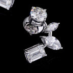 Multi-Shape Diamond Drop Earrings | 10.10 CT Lab Grown | Marquise, Emerald & Round