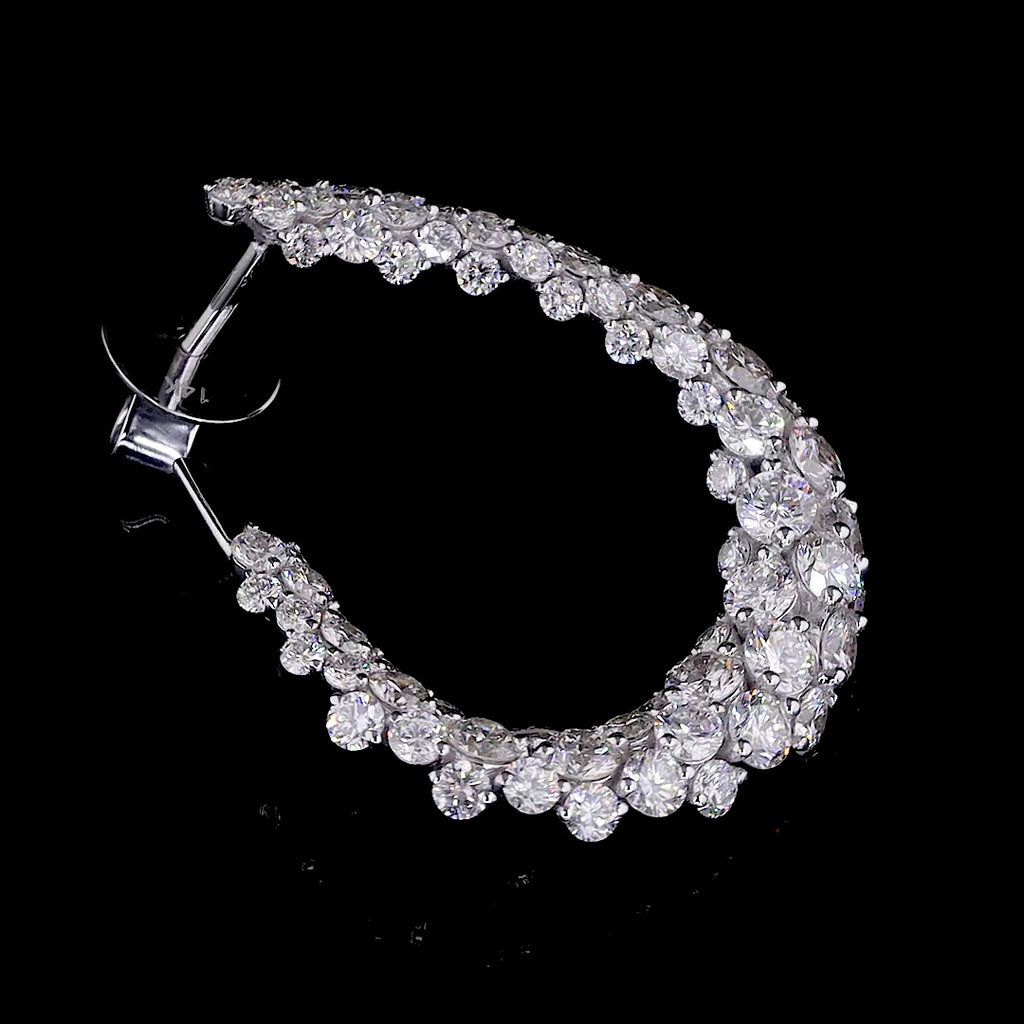 Diamond Hoop Earrings