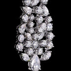 Mixed-Cut Diamond Cascade Statement Earrings