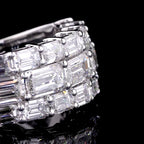 Three-Stone Round Diamond Halo Ring