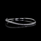Diamond Half Tennis Bangle Bracelet