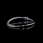 Diamond Half Tennis Bangle Bracelet