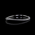 Diamond Half Tennis Bangle Bracelet