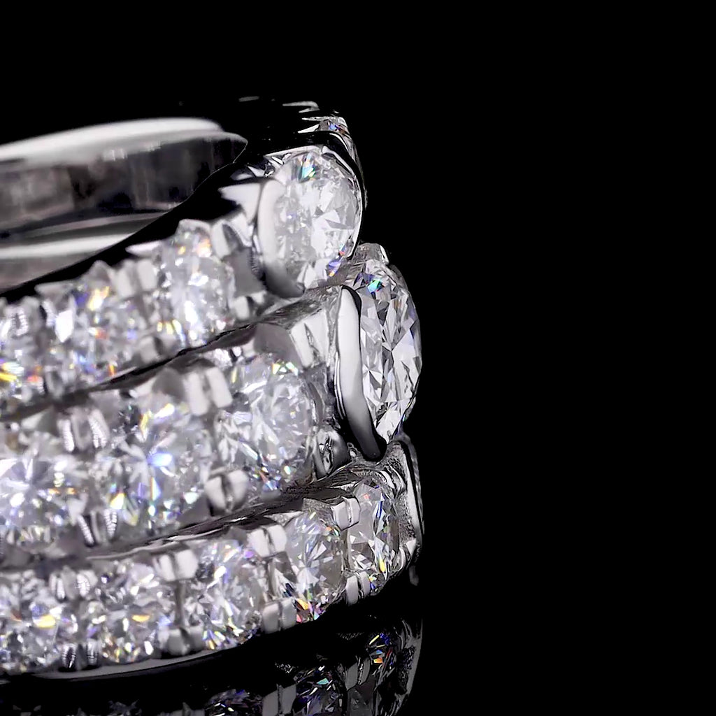 Trinity Oval Diamond Ring