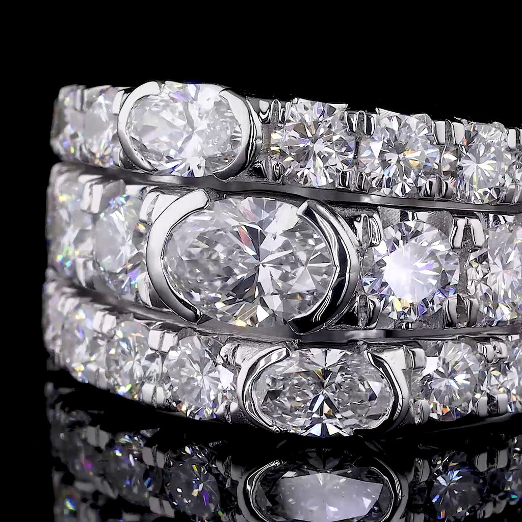 Trinity Oval Diamond Ring