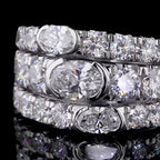 Trinity Oval Diamond Ring