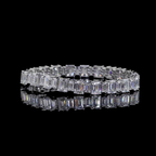 Emerald Cut Diamond Tennis Bracelet