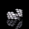 Multi-Row Marquise & Round Diamond Ring